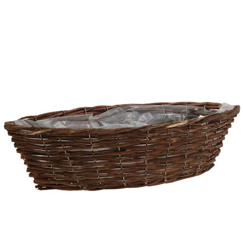 Floristik24 Panier plante tressée panier plante bateau L44cm H11cm