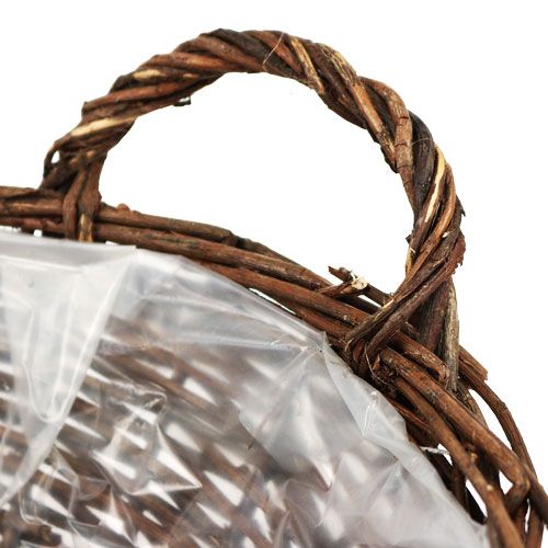 Floristik24 Bol corbeille Ø18cm rond non pelé