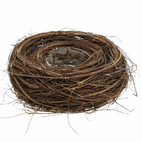 Floristik24 Corbeille de Pâques Panier de Pâques brun foncé Ø26 / Ø15cm, lot de 2