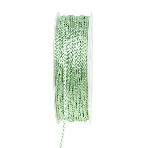 Floristik24 Cordon vert clair 2mm 50m