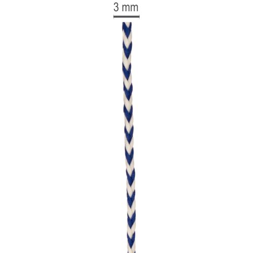Ruban/cordon rayé pour cadeaux, idéal pour la décoration créative, 3 mm d'épaisseur, 20 m de long. | Floristik24.fr