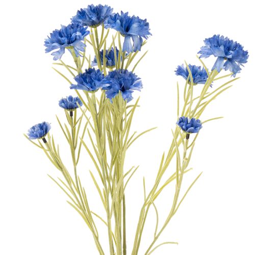 Floristik24 Fleurs artificielles bleuet pour une décoration de salon élégante et estivale, 68 cm, lot de 4