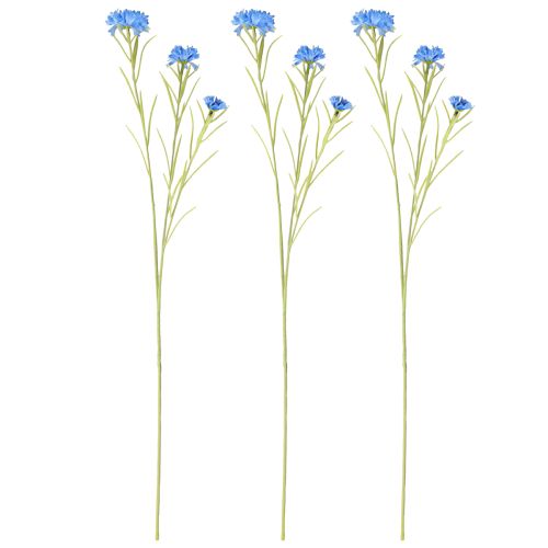 Article Bleuets artificiels bleus fleurs artificielles été 85cm 3pcs