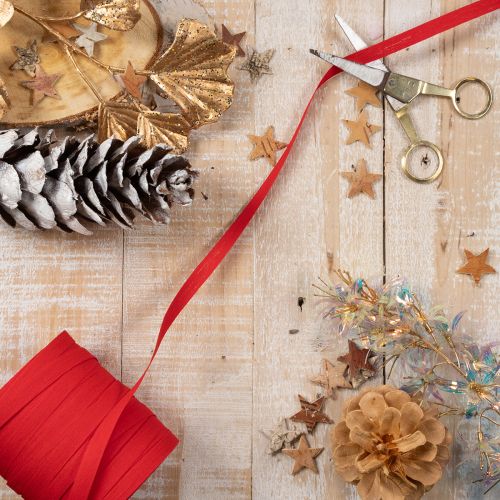 Kräuselband rouge durable pour emballage cadeau rouleau 10 mm 100 m | Floristik24.fr