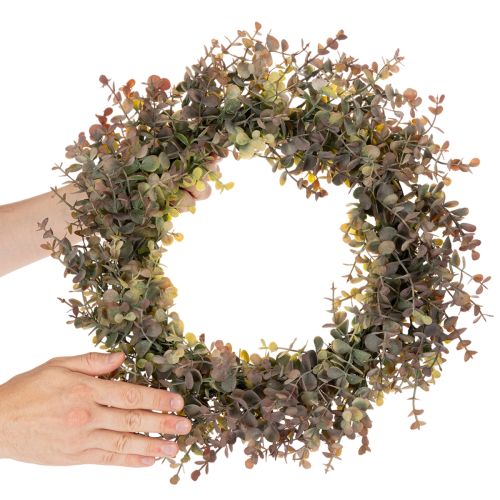 Krantz décoratif en eucalyptus artificiel rond 45 cm pour automne | Floristik24.fr