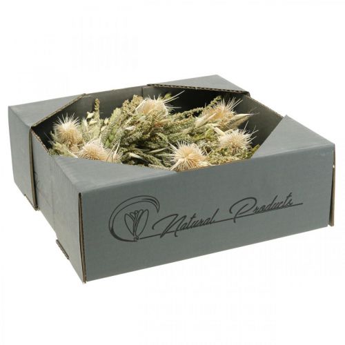 Floristik24 Couronne de fleurs séchées chardons graminées grains Ø28cm