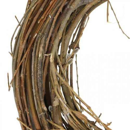 Floristik24 Couronne saule porte couronne saule déco couronne nature Ø40cm