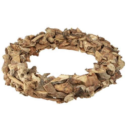 Article Couronne bois de racine couronne en bois naturel décoration de table rustique Ø40cm