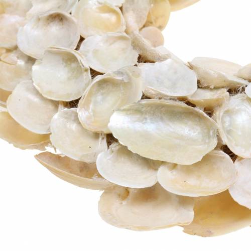 Floristik24 Guirlande avec coquillages naturels chatoyants Ø30cm