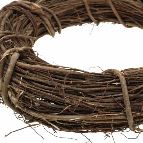 Floristik24 Couronne décorative saule Ø25cm couronne de porte naturelle ou couronne murale