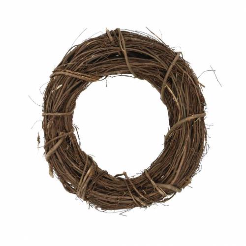 Floristik24 Couronne décorative saule Ø25cm couronne de porte naturelle ou couronne murale