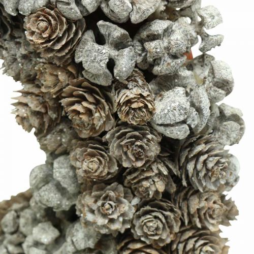 Floristik24 Couronne déco cônes mélèze cyprès couronne de table Noël Ø30cm