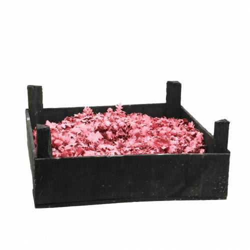 Guirlande de feuilles de chêne rose cirée Ø38cm