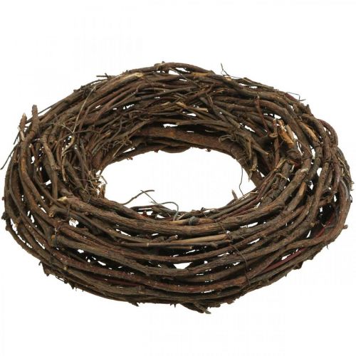 Floristik24 Couronne de vigne Ø35cm couronne décorative naturelle marron