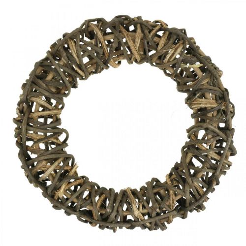 Couronne de Vigne Ø40cm Naturel Couronne décorative tressée de pampres de vigne