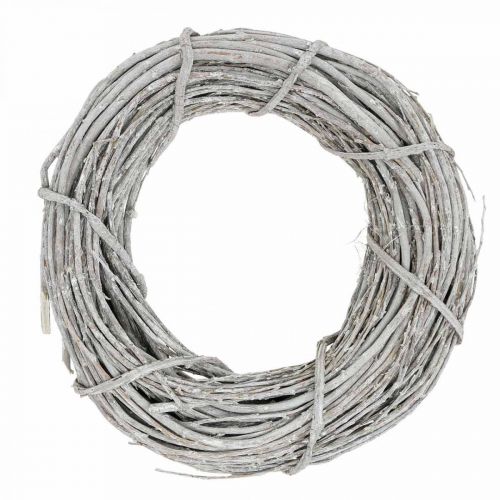 Guirlande déco blanchie à la chaux Ø35cm Shabby Chic guirlande de porte décoration de table