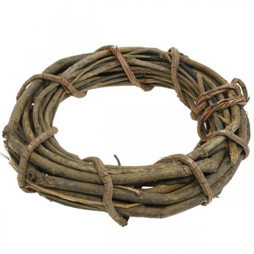 Floristik24 Couronne décorative en branches nature Ø35cm
