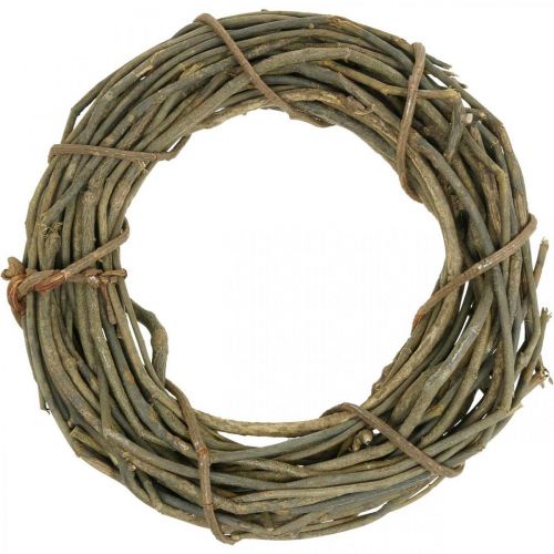 Couronne décorative faite de branches naturelles Ø40cm couronne  naturelle-01078