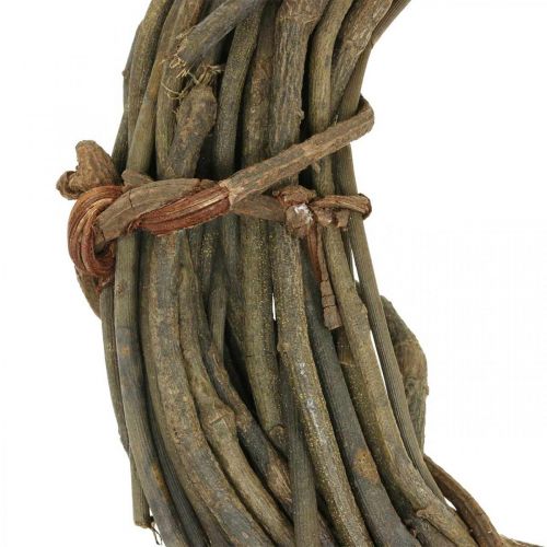 Article Couronne décorative faite de branches naturelles Ø40cm couronne naturelle