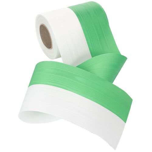 Article Ruban moiré pour couronne, 125 mm x 25 m, vert et blanc, ruban tissé en taffetas, ruban national, ruban décoratif