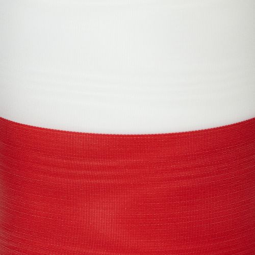 Rubans de couronne moirés blanc-rouge 100 mm | Floristik24.fr