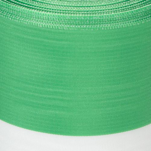 Ruban moiré vert et blanc pour couronne, 100 mm x 25 m - ruban national, bordure en taffetas, ruban à nœud, ruban décoratif | Floristik24.fr