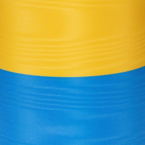 Ruban moiré bleu et jaune en forme de couronne, 100 mm, ruban national, ruban de club, ruban décoratif, ruban de deuil festif, acétate | Floristik24.fr