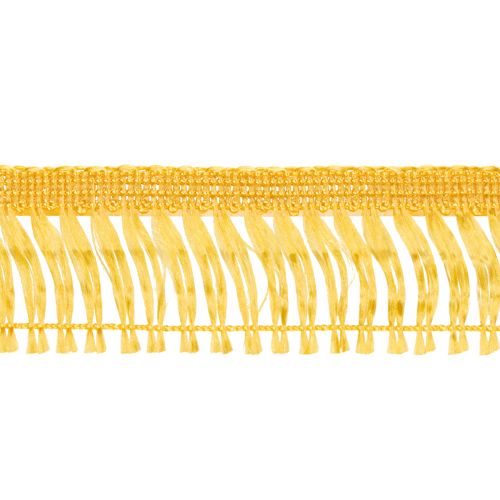 Ruban à pompons et franges dorées autocollantes pour couronne, 40 mm x 25 m | Floristik24.fr