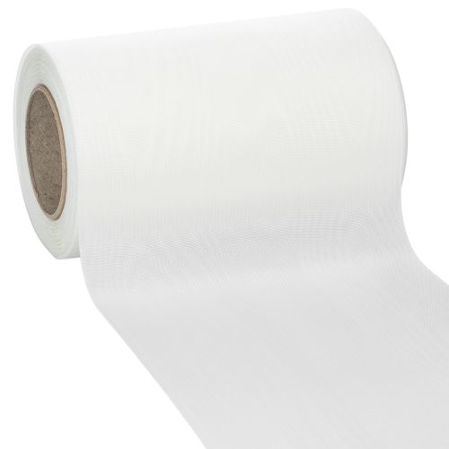 Floristik24 Ruban blanc pour couronne, 150 mm, 25 m