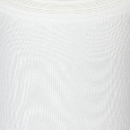 Ruban blanc pour couronne, 200 mm de large, rouleau de 25 m, ruban de deuil, ruban pour nœud, ruban décoratif pour compositions florales funéraires et autres occasions. | Floristik24.fr