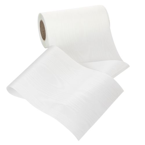 Article Ruban blanc pour couronne funéraire, 175 mm de large, 25 m de long, ruban en acétate de haute qualité