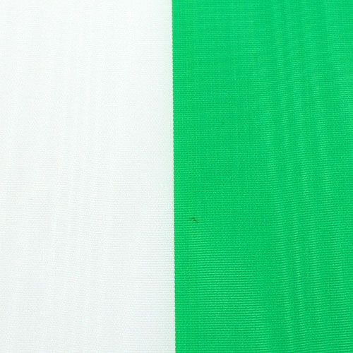 Article Rubans pour couronnes Moiré vert-blanc 100mm 25m