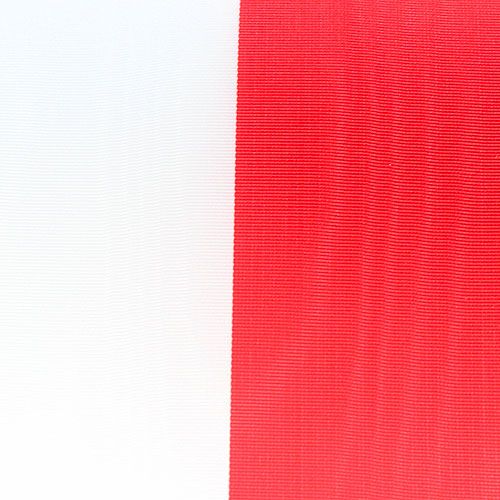 Rubans pour couronne moiré blanc-rouge 125 mm