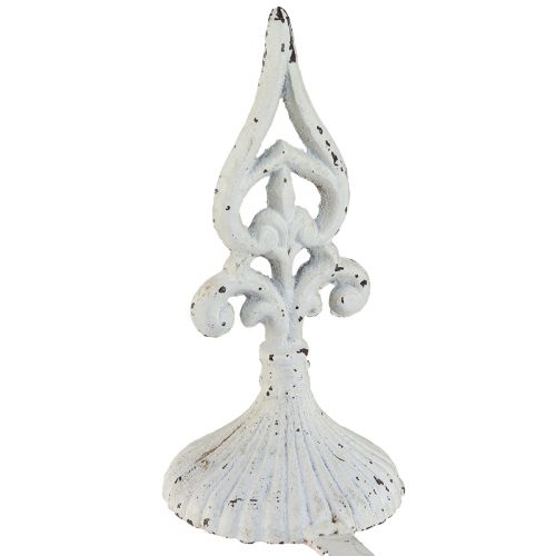 Article Porte couronne en fonte pour Sims Shabby Chic Blanc H29cm