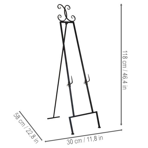 Article Support de couronne décoratif avec base stable, accessoire polyvalent idéal, 118 cm
