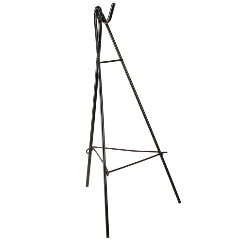 Floristik24 Porte-couronne sur pied avec crochet chevalet en métal noir H56cm
