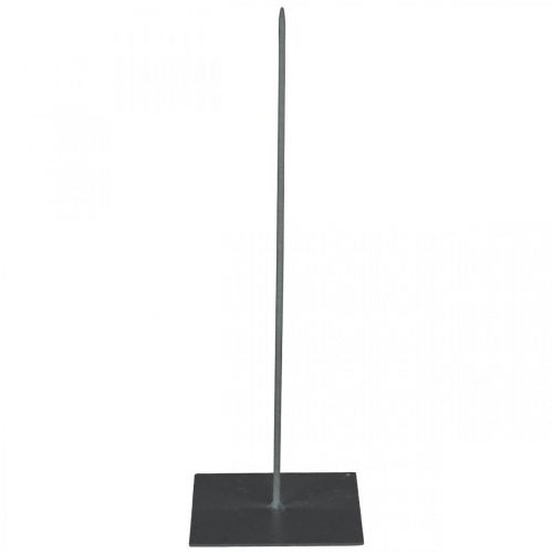 Floristik24 Porte-couronne Porte-couronne en métal noir H30cm