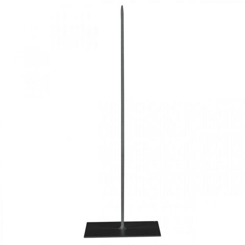 Floristik24 Porte-couronne Porte-couronne en métal noir H30cm