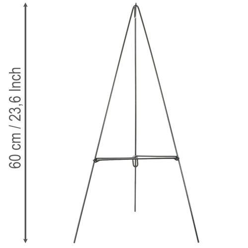 Support pour couronne en métal vert foncé – Pour couronnes jusqu'à 50 cm | Floristik24.fr