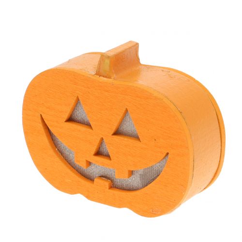 Floristik24 Décoration citrouille avec lumière 8.5cm 4pcs