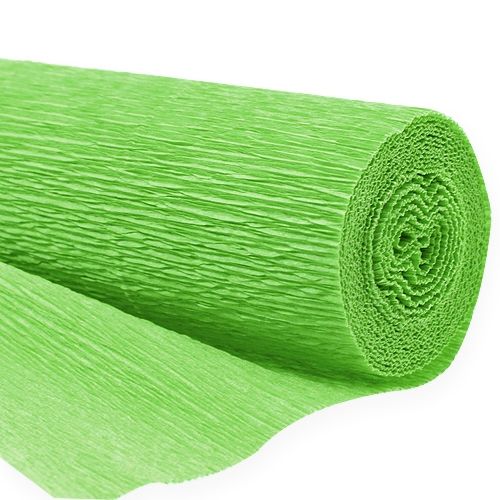Papier crêpe fleuriste vert clair 50x250cm