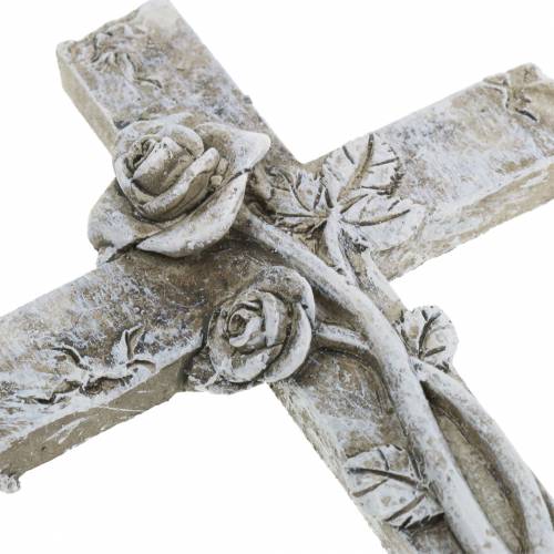 Article Décoration funéraire croix 7.5cm x 11cm 4pcs