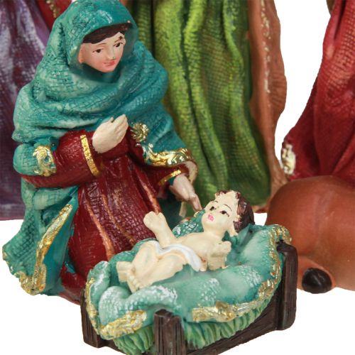 Figurines De Crèche De Noël - 10 Pièces En Polyrésine - Décoration De Table Ou étagère - Avec éclairage Optionnel