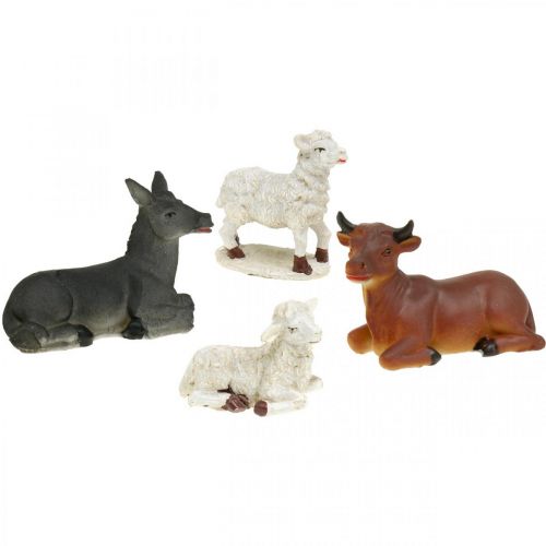 Ensemble de 4 figurines de la Nativité