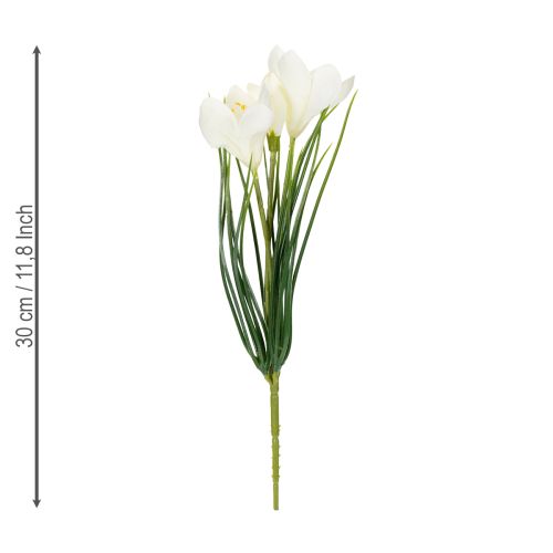 Article Crocus décoratif artificiel pour une décoration printanière intemporelle, 30 cm, lot de 6