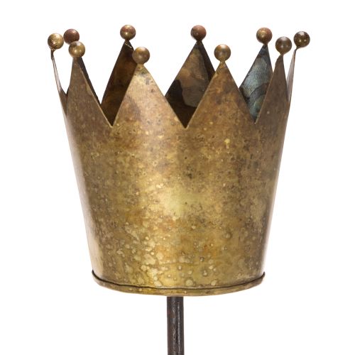 Couronne décorative sur tige en métal doré vintage 73 cm acheter | Floristik24.fr