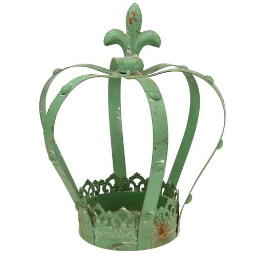 Couronne Zinc Ø19cm H23cm Vert