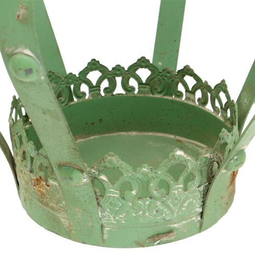 Floristik24 Couronne Zinc Ø19cm H23cm Vert