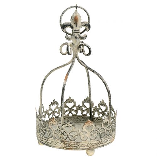 Floristik24 Couronne à accrocher crème antique Ø10,5cm