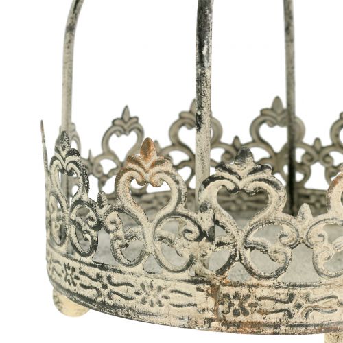 Floristik24 Couronne à accrocher crème antique Ø10,5cm